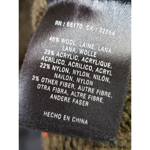 Charlie & Robin Sweater Womens Small Green Wool Long Sleeve Crew Neck Pullover - Picture 8 of 12